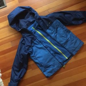 Rain jacket and fleece